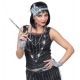 20. gadu “Flapper” aksesuāru komplekts (lente, auskari, krelles, cimdi) 