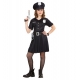 Meitenes policistes kostīms — kleita, josta, cepure, izmēri 128/140 cm