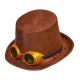 Steampunk cilindrs ar brillēm, filcs 15 cm