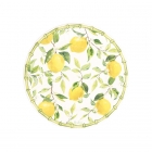 8 papīra šķīvji, 21 cm, dizains "Citronu koks".
