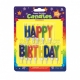 6.3cm sveces tortei, Happy birthday, ar svecturi, 13  gab.