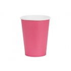 Papīra glāzes, tumši rozā, 250 ml., 6 gab. — svētku dekorēšanai, galda noformēšanai un ballītēm
