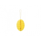 Papīra dekorācija Lieldienu Ola, dzeltena, 12 cm